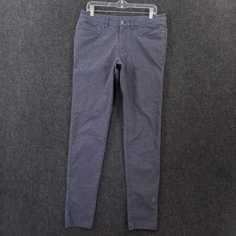 Lululemon ABC Skinny Fit Pants Men's 32x32 Blue Gray Heather Stretch Khakis